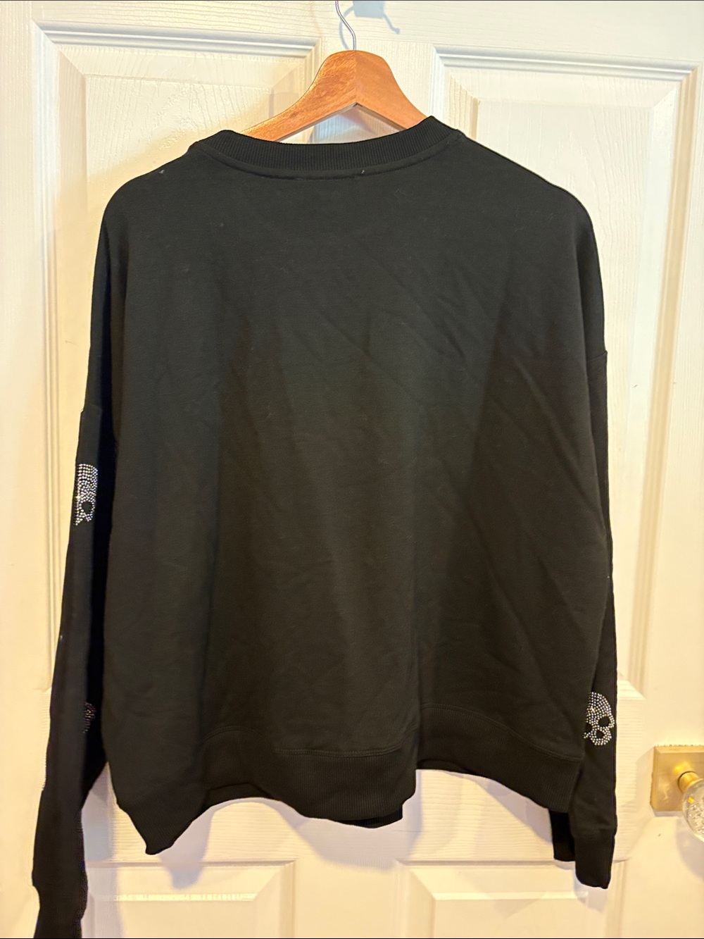 BNWT MARLED Black Skull-Embellished Halloween Sweater Women's Size XL - Picture 6 of 6